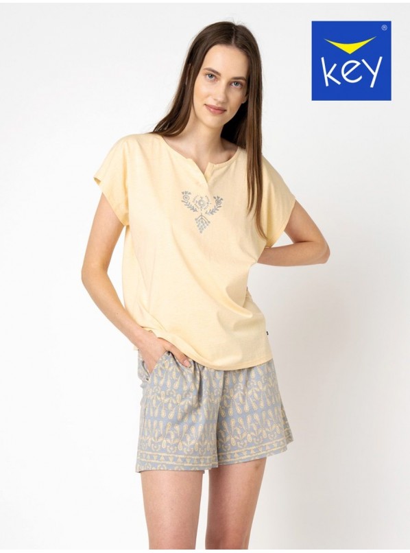 Женская хлопковая пижама KEY LNS-795 A24