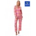 Женская фланелевая пижама KEY LNS-437 B23 XXL-4XL
