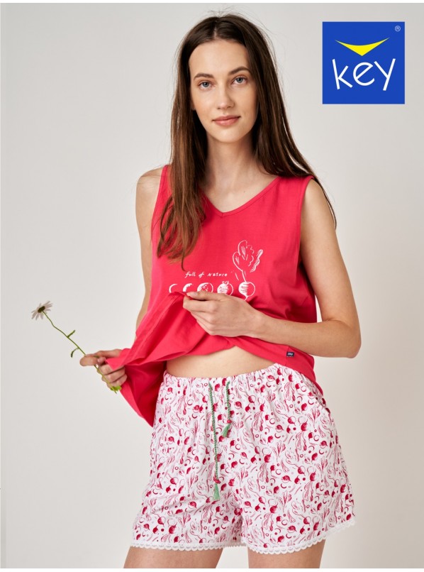 Женская хлопковая пижама KEY LNS-798 A24