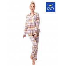 Женская фланелевая пижама KEY LNS-448 B23 XXL-4XL