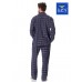 Мужская фланелевая пижама KEY MNS-414 B23