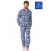 Мужская фланелевая пижама KEY MNS-426 B23 3XL-4XL