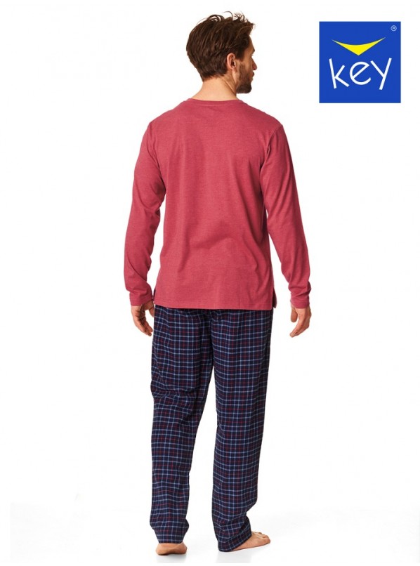 Мужская фланелевая пижама KEY MNS-451 B23